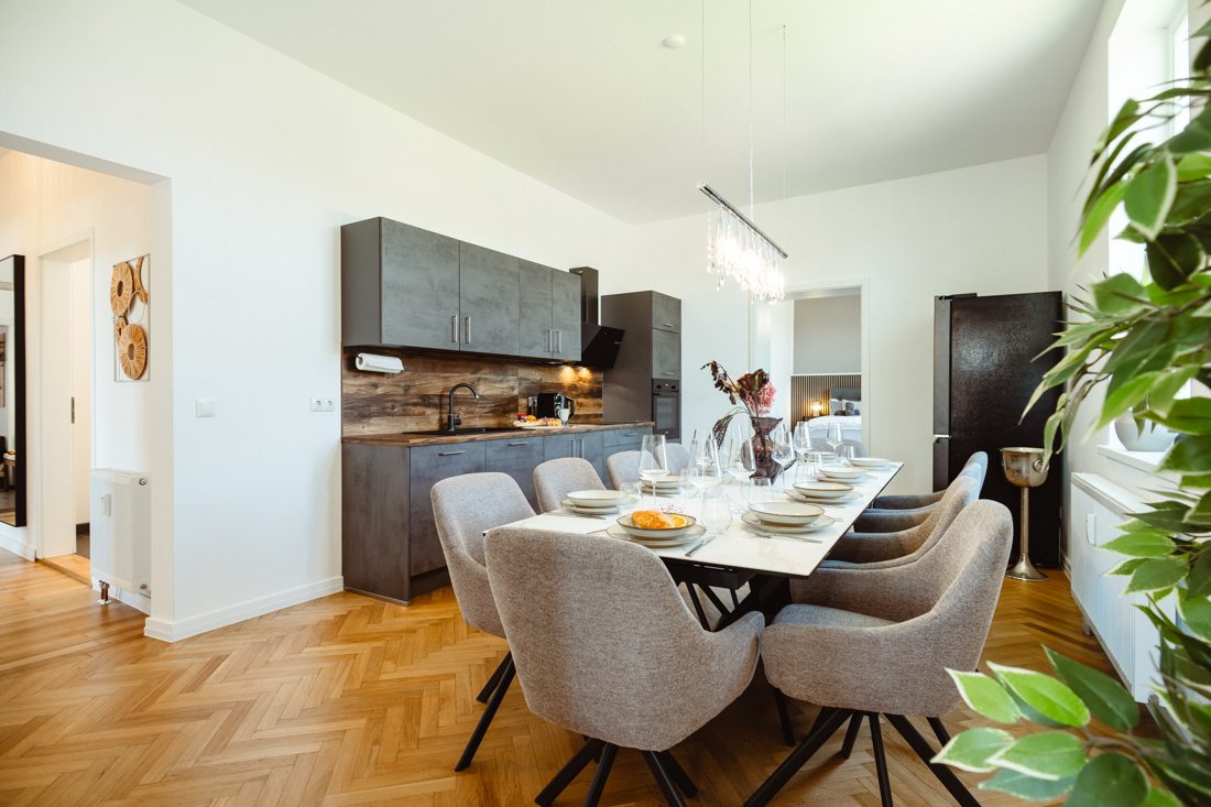 Küche und Esszimmer der Premium Wohnung im 2. OG in Bad Sooden-Allendorf